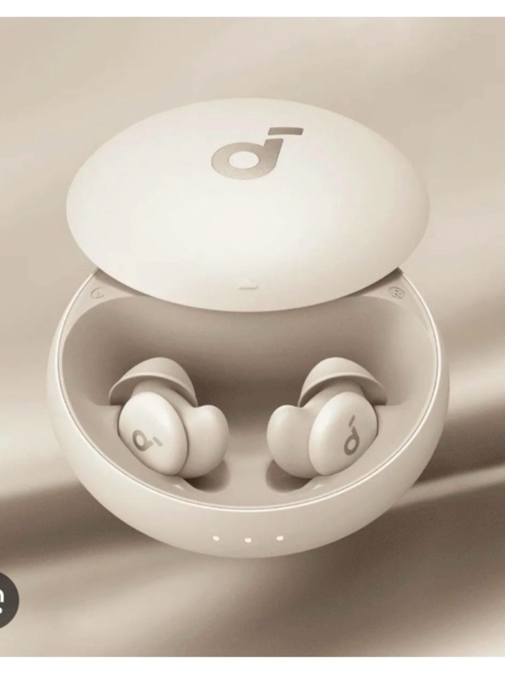 Soundcore A20 Sleepbuds True Wireless Earbuds in Cream with Charging Case